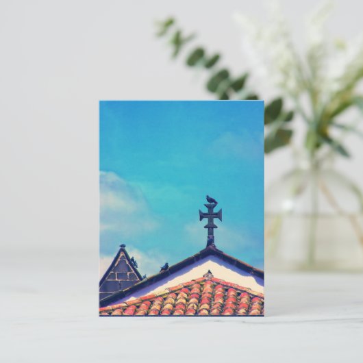 Bezoekers op het dak: Funchal, Madeira (Portugal) Briefkaart (Staand voorkant)