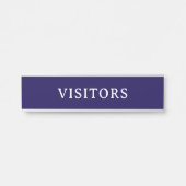 BEZOEKERS | Professioneel Modern Naambordje Deur (Voorkant)