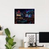 Bezoekers uit Beyond Retro Sci-Fi Drive-In Poster (Thuiskantoor)