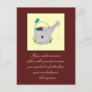 Bezoekers van het Briefkaart van de tuin