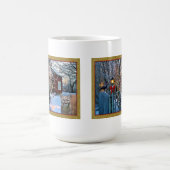 Bezoekers voor kerstavond (Cougar en Crow) Koffiemok (Center)