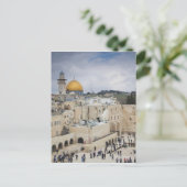 Bezoekers, Western Wall Plaza & Dome of the Rock Briefkaart (Staand voorkant)