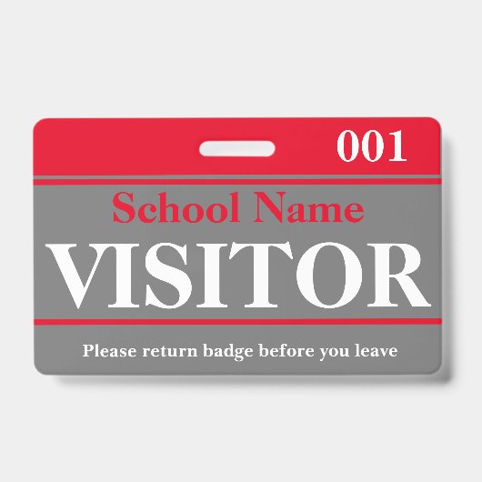 Bezoekersbadge Badge (Front)