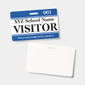 Bezoekersbadge Badge (Voor- en achterkant)