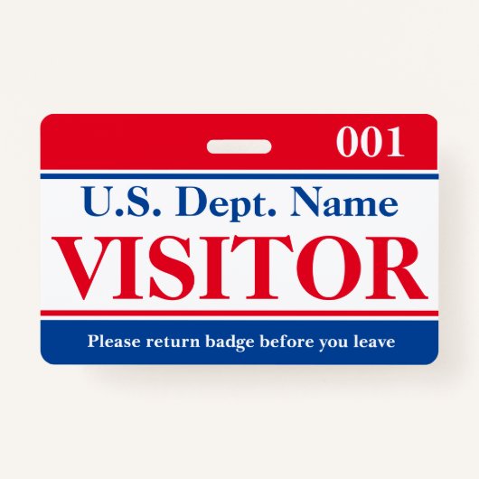 Bezoekersbadge Badge (Voorkant)