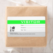 Bezoekersbadge label groen (Insitu)