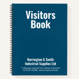Bezoekersboek voor bedrijven notitieboek