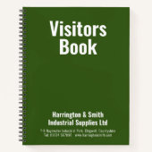 Bezoekersboek voor bedrijven notitieboek (Voorkant)