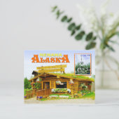 Bezoekerscentrum en Tripod, Nenana, Alaska Briefkaart (Staand voorkant)
