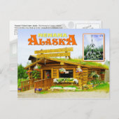 Bezoekerscentrum en Tripod, Nenana, Alaska Briefkaart (Voorkant / Achterkant)