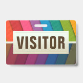 Bezoekersidentiteitskaart Badge (Voorzijde)