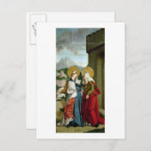 Bezoekersinformatie (olie op het paneel) briefkaart (Voorkant / Achterkant)