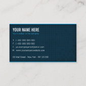 Bezoekerskaart - Blauwe IT-professional v1 Visitekaartje (Achterkant)