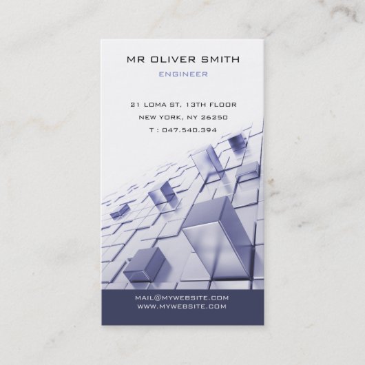 Bezoekerskaart BTP-bouwtechnicus Visitekaartje (Voorkant)