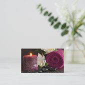 Bezoekerskaart en schoonheidssalon visitekaartje (Staand voorkant)