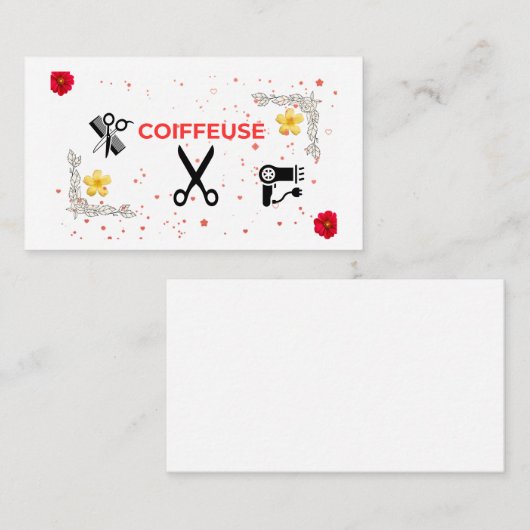 Bezoekerskaart Home Copure - Pro & damesi Visitekaartje (Voorkant / Achterkant)