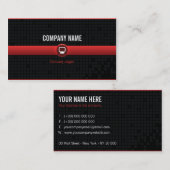 Bezoekerskaart - Rode IT-professional v2 Visitekaartje (Voorkant / Achterkant)