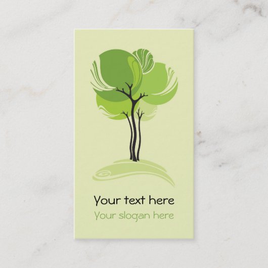 Bezoekerskaart Tekenboom Visitekaartje (Voorkant)