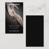 Bezoekerskaart voor solidariteit visitekaartje (Voorkant / Achterkant)