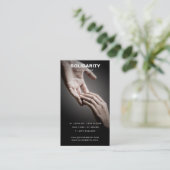 Bezoekerskaart voor solidariteit visitekaartje (Staand voorkant)