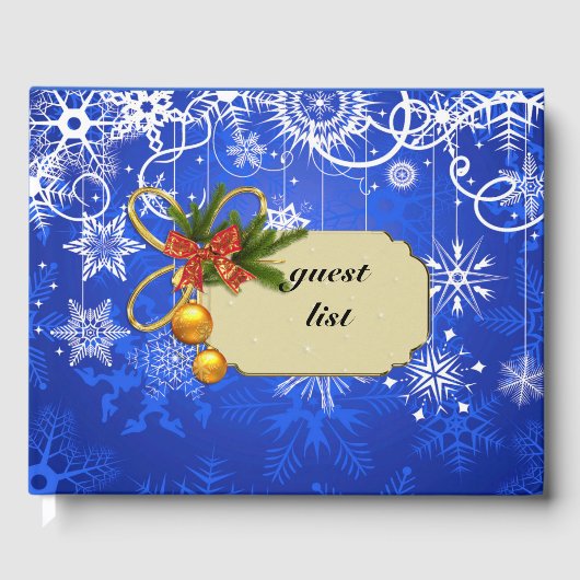 bezoekerslijst voor kerstmis gastenboek (Voorkant)