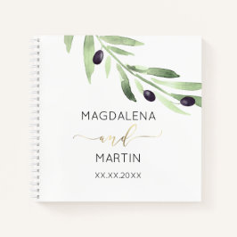 bezoekerslijst voor olijffilialen notitieboek