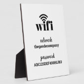 Bezoekerspagel voor WiFi-informatiegebarentaal Fotoplaat (Zijkant)