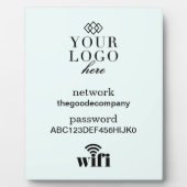 Bezoekerspagel voor WiFi-informatiegebarentaal Fotoplaat (Voorkant)