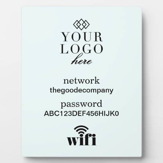 Bezoekerspagel voor WiFi-informatiegebarentaal Fotoplaat (Voorkant)