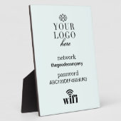 Bezoekerspagel voor WiFi-informatiegebarentaal Fotoplaat (Zijkant)