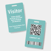 Bezoekerspas-ID Badge (Voor- en achterkant)