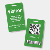 Bezoekerspas-ID Badge (Voor- en achterkant)