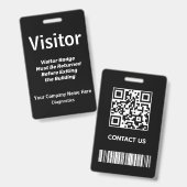 Bezoekerspas-ID Badge (Voor- en achterkant)