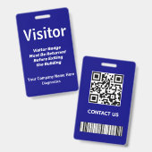 Bezoekerspas-ID Badge (Voor- en achterkant)