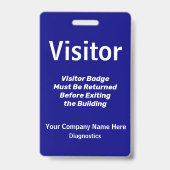 Bezoekerspas-ID Badge (Voorzijde)