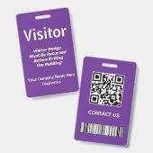 Bezoekerspas-ID Badge (Voor- en achterkant)
