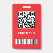 Bezoekerspas-ID Badge (Achterkant)