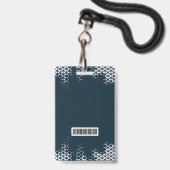 Bezoekerspas ID met bedrijfslogo Badge (Achterkant met lanyard)