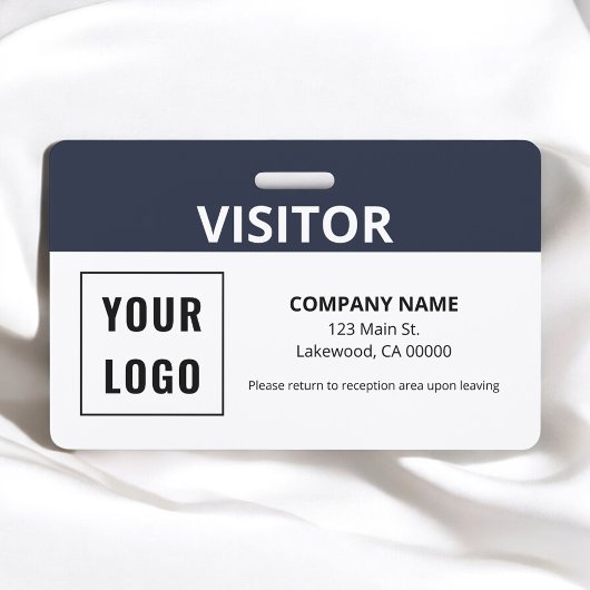 Bezoekerspas Simpele Logo ID Badge