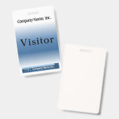 Bezoekerspasje Badge (Voor- en achterkant)