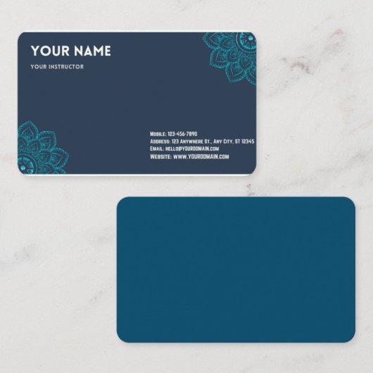 Bezoekkaart Visitekaartje (Voorkant / Achterkant)