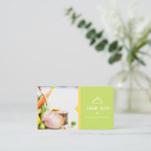 Bezoekkaart voor restaurant. visitekaartje (Staand voorkant)