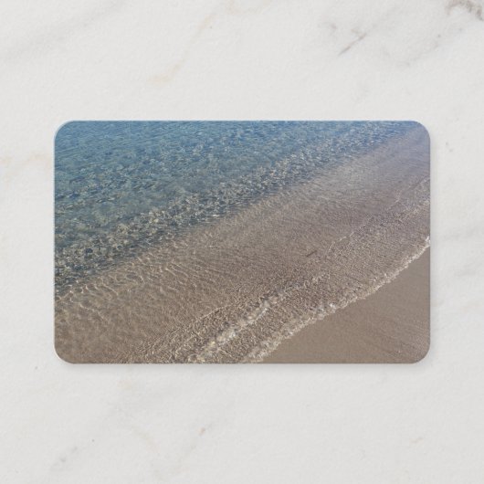 Bezoekkaarten Kristallijne Zee Visitekaartje (Voorkant)