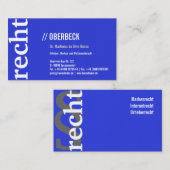 Bezoekkaartje Visitekaartje (Voorkant / Achterkant)