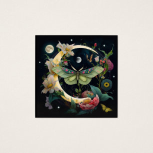 BEZOEKSKAART - NACHT PAPILLON VIERKANTE VISITEKAARTJES