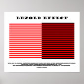 Bezolde werking (optische illusie) poster (Voorkant)
