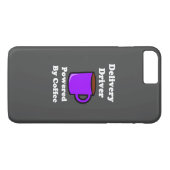 "Bezorgchauffeur" Aangedreven door koffie Case-Mate iPhone Case (Achterkant (Horizontaal))