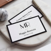 Bezorgchauffeur - Stijlvol eigentijds monogram Visitekaartje