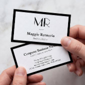Bezorgchauffeur - Stijlvol eigentijds monogram Visitekaartje