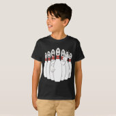 Bezorgd Bowling pins T-shirt (Voorkant volledig)